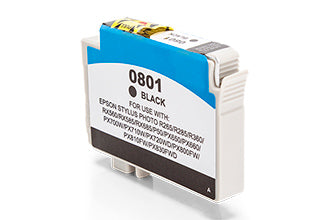 Compatible Epson C13T08014011 T0801 Black 330 Page Yield - inksdirect