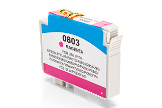 Compatible Epson C13T08034011 T0803 Magenta 460 Page Yield - inksdirect