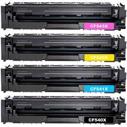 Compatible HP CF540X CF541X CF542X CF543X 203X Multipack - inksdirect